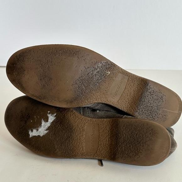 Franco Sarto Olive Suede Desert Lace-Up Ankle Booties Sz 8M - Picture 5 of 7